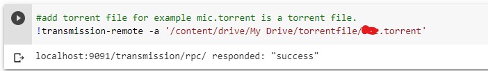 9. Add torrent using torrent file